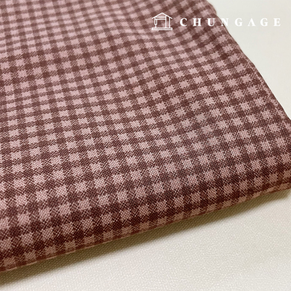 棉布 格紋 20 單位 咖啡色 9453