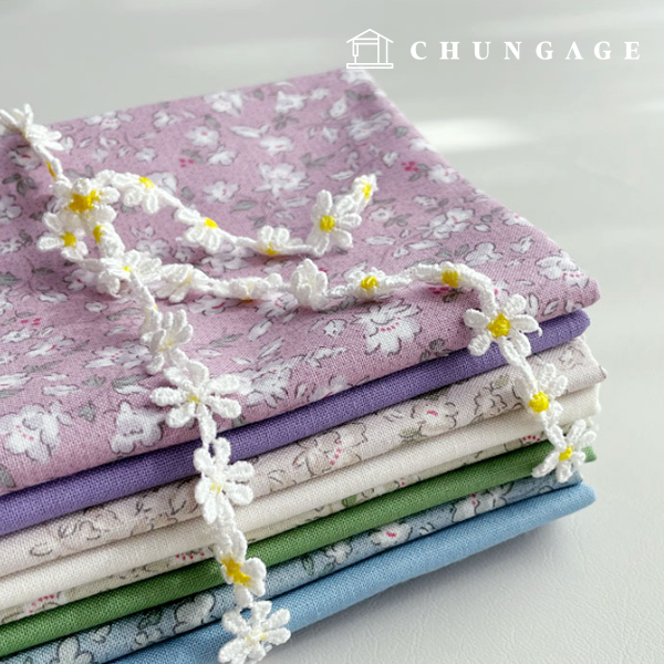 布料包 花朵碎布 平面紙樣 毛絨玩具 狗狗衣服製作 春季花朵平面紙樣套裝 1/4尺寸 9518