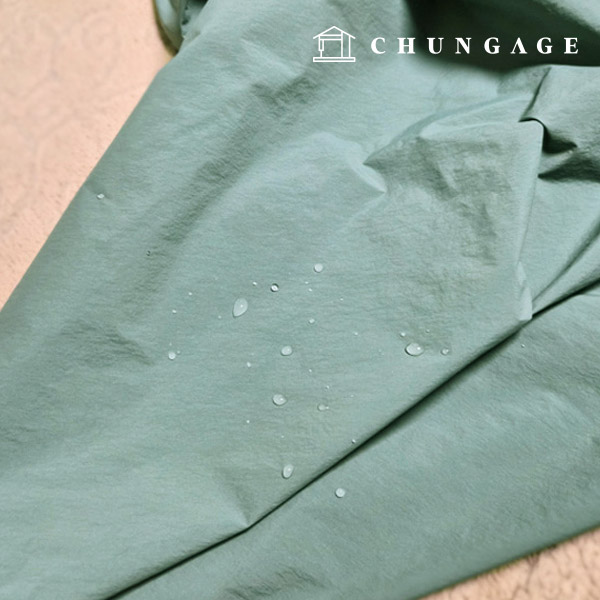 尼龍布料防風外套,平紋布料,日常防水,40克深薄荷色