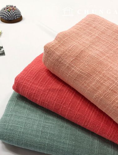 亞麻薄格賓網布，平紋粗紡薄格賓網布，3種 1301