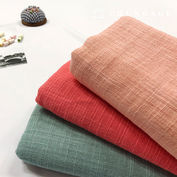 亞麻薄格賓網布，平紋粗紡薄格賓網布，3種 1301