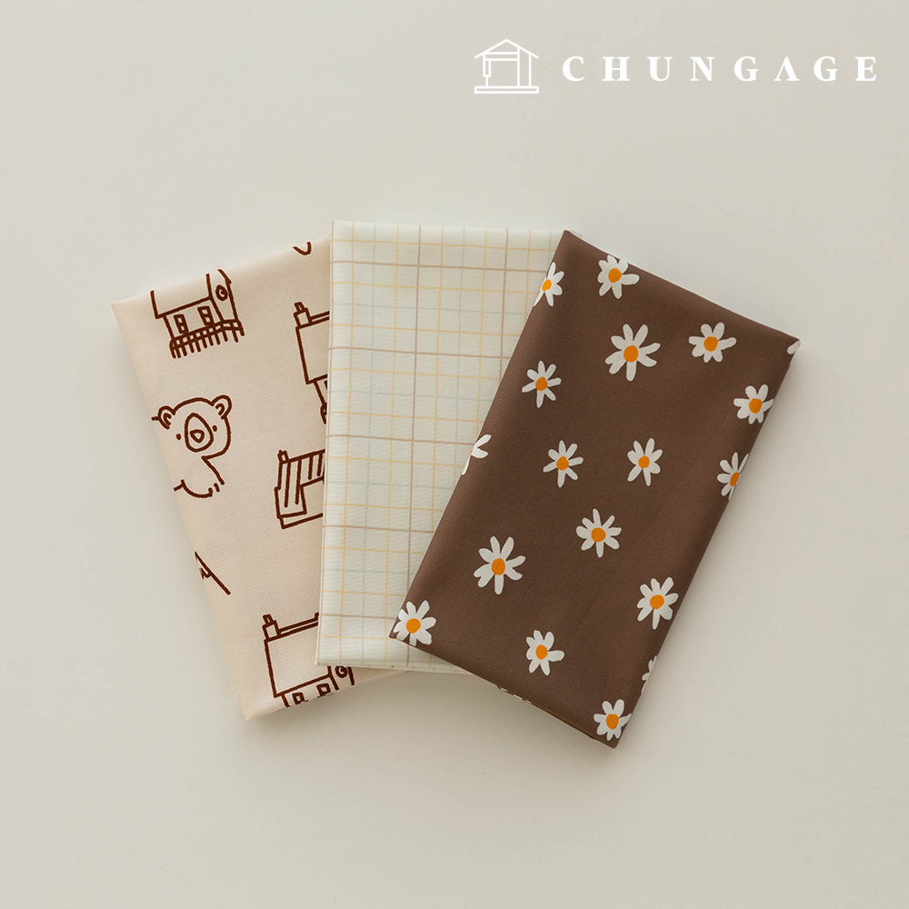 布料包 花朵碎布 格紋 毛絨玩具 狗狗衣服製作 3種 282