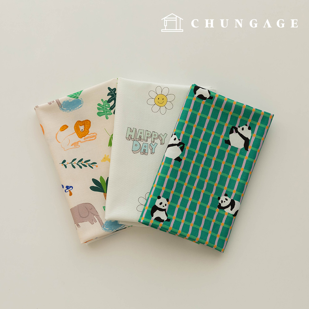 動物圖案布料包，碎布，格子佈，毛皮玩具，狗衣服製作，3種類型，290