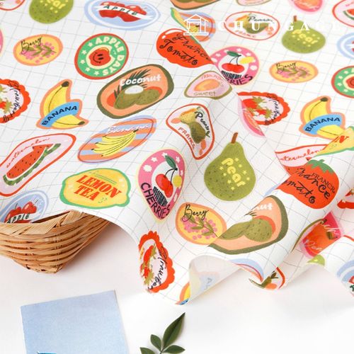 環保抗菌消炎布料 E-DTP 棉質 20 片水果貼片