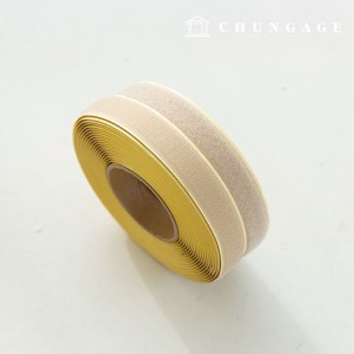 魔鬼氈膠帶10卷雙面女膠帶黏性25mm米色