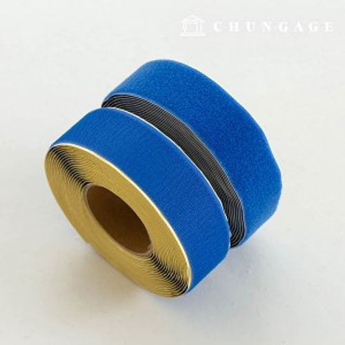 魔鬼氈膠帶10卷雙面女用膠帶黏性50mm鈷藍色