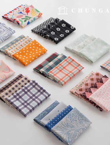 布料包 碎布 花卉圖案 格子佈料 狗衣服製作用布料 Daon 24種