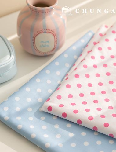 棉斜紋圓形圖案圖，布料材質 Silverin 2 種