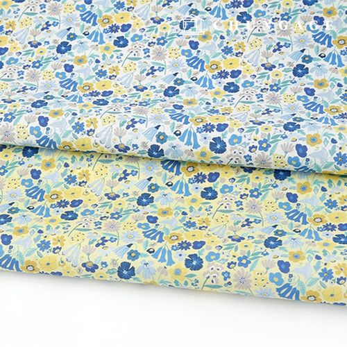 環保抗菌消炎布料 E-DTP 20層棉藍色 Elle Garden 2種