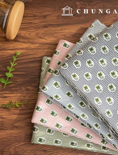 棉布、條紋布 20 支 寬幅 幸運 4 種 Lua