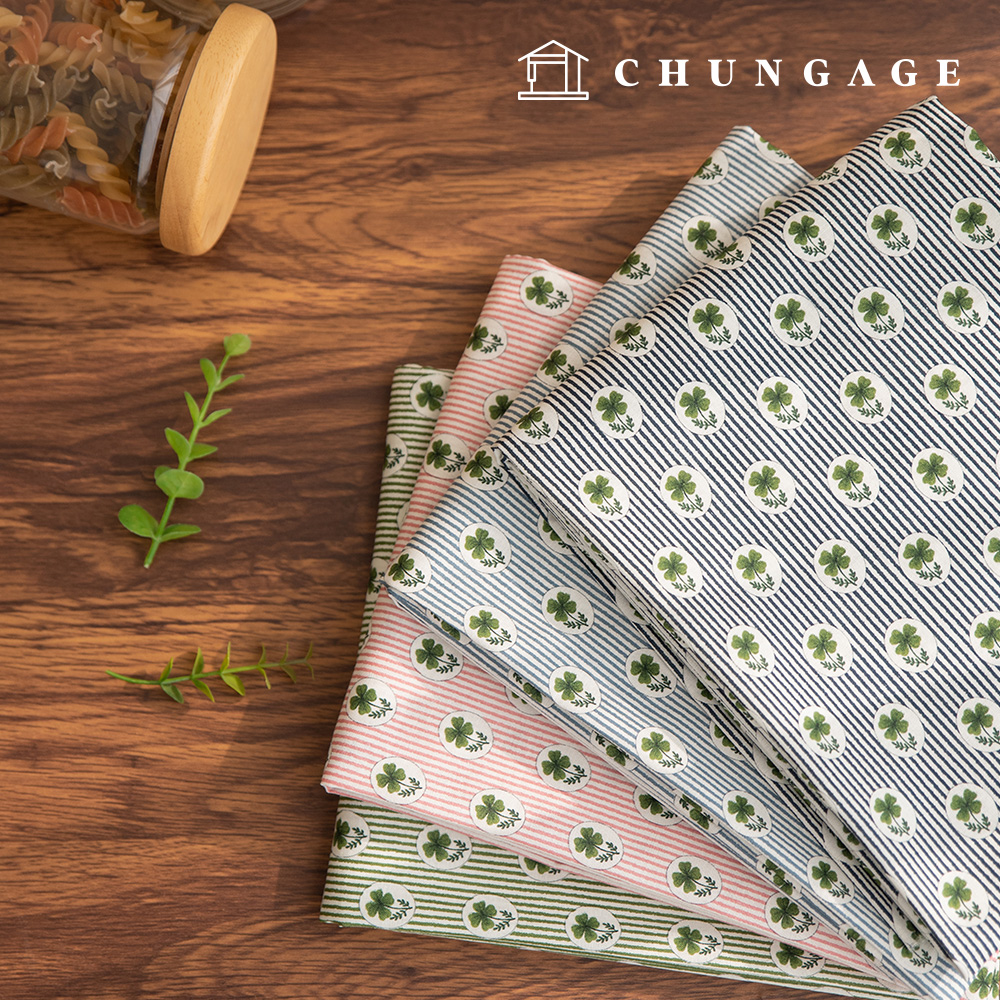 棉布、條紋布 20 支 寬幅 幸運 4 種 Lua