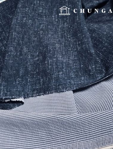 聚酯纖維布料，彈性，泡泡紗，吉吉米，混紡，深藍色