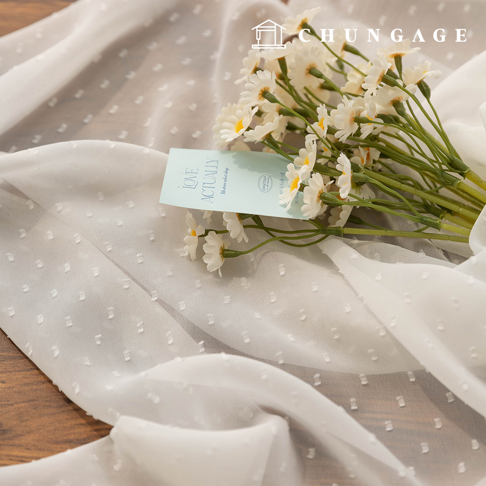 雪紡布料 聚酯纖維 Uragiri 雪花雪紡布料 寬幅