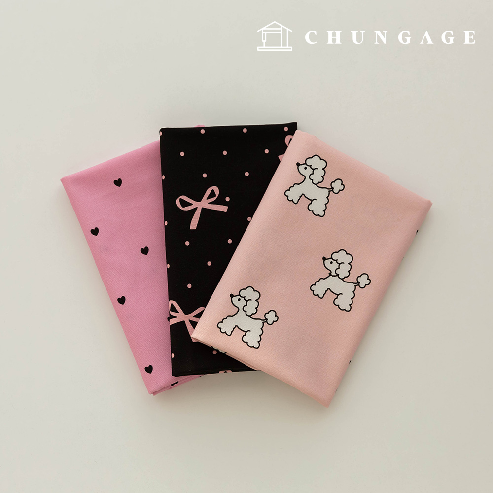 布料包,蝴蝶圖案,碎布,心形布料,絲綢玩具,狗狗衣服製作3種 273