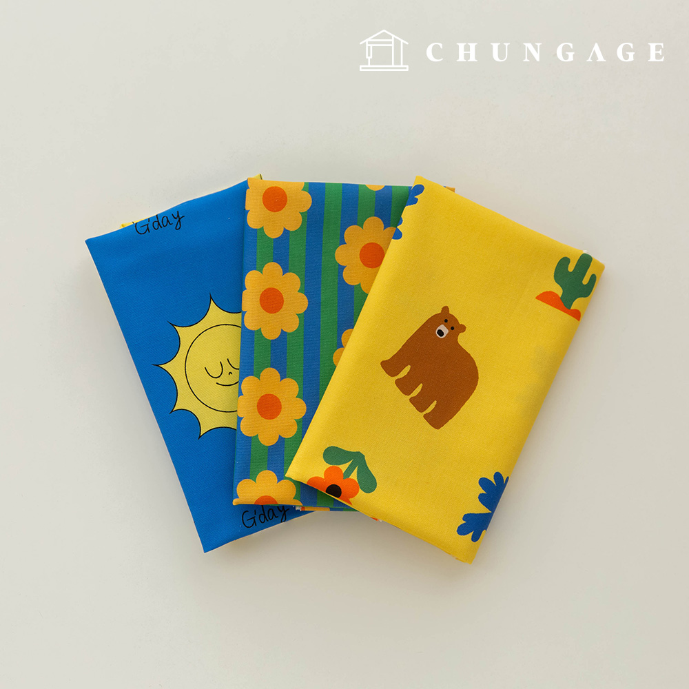 布料包,花朵圖案,碎布,泰迪熊布料,羊毛和絲綢玩具,製作狗衣服(3種)274