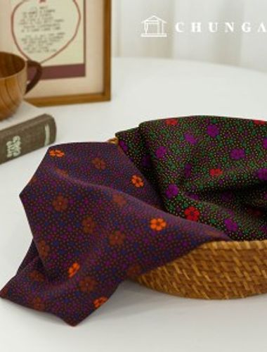 2 種聚酯圖案布料沙龍玫瑰