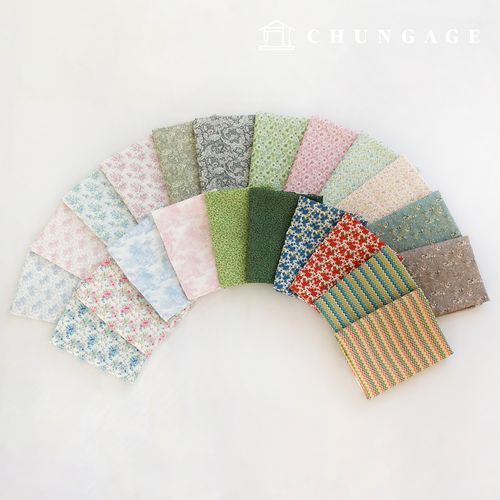 棉混紡人造絲布料，花卉圖案，寬幅布料，Chambre 22 型