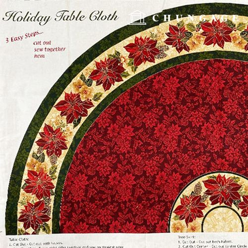 限量版棉布聖誕布料裁剪布料 9176