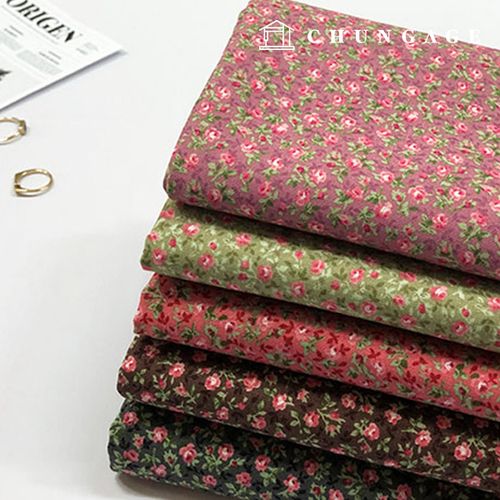 棉質布料，花卉圖案，花卉設計布料，20種款式，進口玫瑰日S款，5種款式，2057