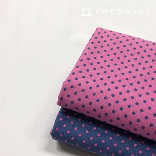 棉布 20克 圓點布 3毫米 領口迷你圓點 2種款式 2205
