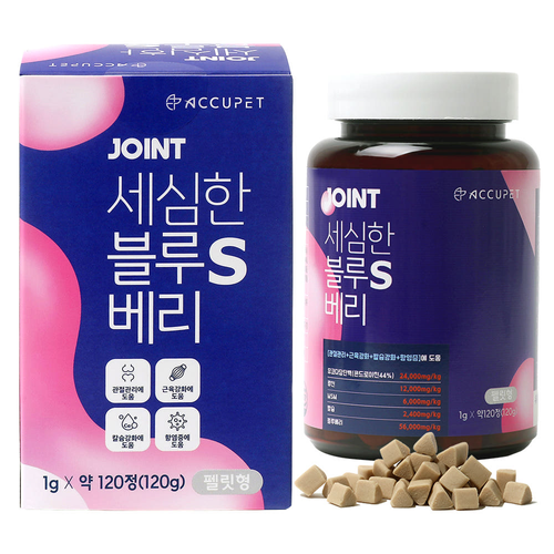 AccuPet 狗狗關節補充品 老年犬髕骨軟骨 120克 藍莓風味