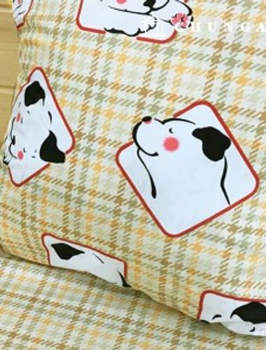 Cotton Twill 40 支寬千鳥格小狗
