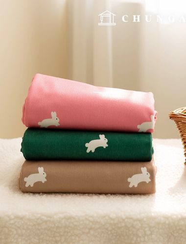 燈芯絨布 Strength Jangolden 16W 燈芯絨布料 兔子寬幅冬布 Cozy Rabbit 3 種