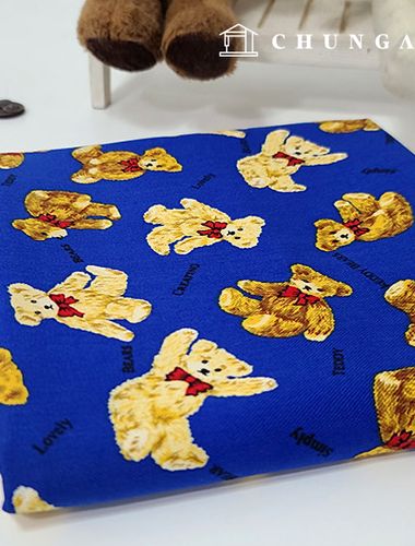 純棉牛津布20片裝蝴蝶結布料蝴蝶結泰迪熊