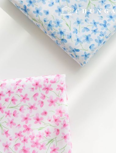 30片裝棉布高密度花卉圖案布料Misurim 2種