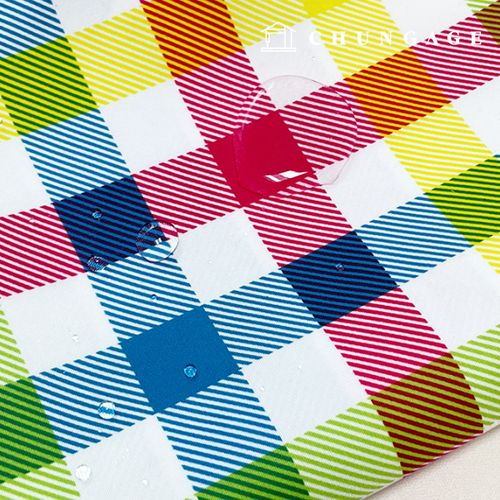 防水布格子 Fabric Waterproof 防水布 寬幅 多彩格紋 9452