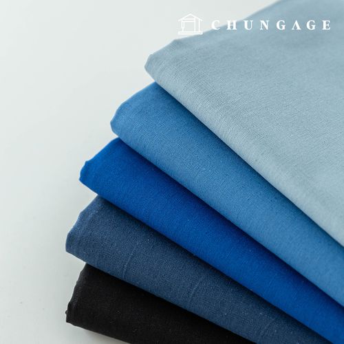 亞麻布、棉麻布、素色布料、棉麻混紡布、11針刺繡布、亞麻布、藍色