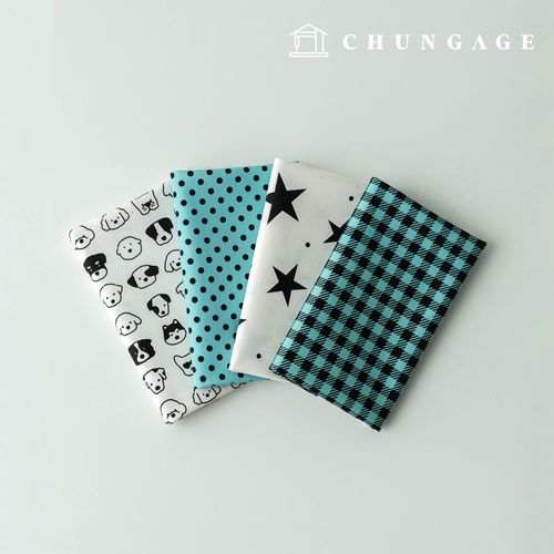 布料包 小狗碎布 波點布 毛線玩具 狗狗衣服製作 4種 303