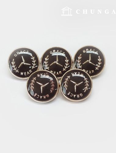 金色羈扣 老/舊婚紗 洋人紐扣 優雅金色羈扣 11mm 63703
