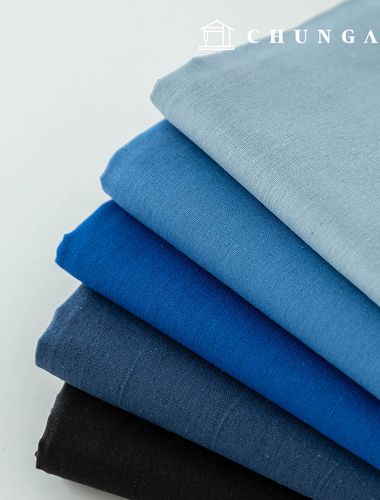 亞麻布、棉麻布、素色布料、棉麻混紡布、11針刺繡布、亞麻布、藍色