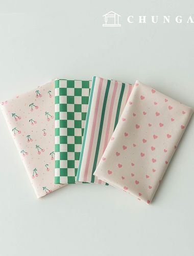 櫻花碎布包，心形布料，絲綢玩具，狗狗衣服製作，4種款式，299