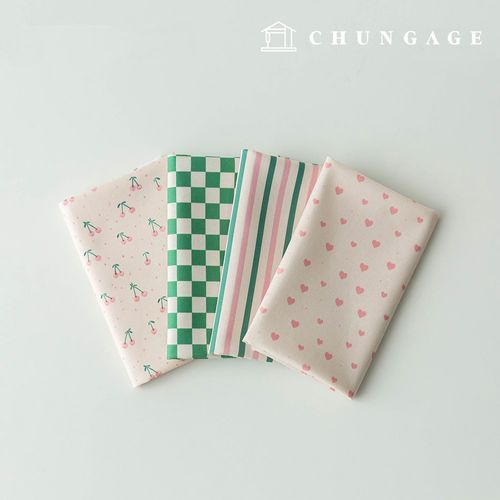 櫻花碎布包，心形布料，絲綢玩具，狗狗衣服製作，4種款式，299
