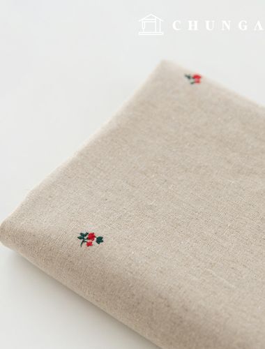 刺繡布料 潛水艇圖案 可水洗 平紋圖案 潛水艇布料 寬幅 小山茶花