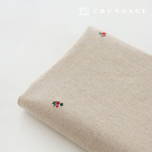刺繡布料 潛水艇圖案 可水洗 平紋圖案 潛水艇布料 寬幅 小山茶花