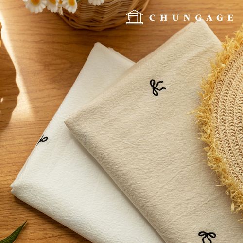 刺繡布料,可生物洗滌,20枝寬幅布料,寬黑色絲帶,兩種款式