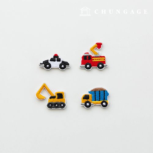 汽車重型設備刺繡熱封貼片 4 件套
