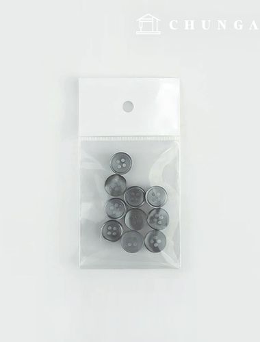 塑膠外套羈扣 洋裝襯衫 正式女裝襯衫領口羈扣 11mm 深灰色 66295