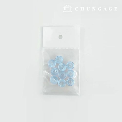 塑膠外套羈扣 洋裝襯衫 正式女裝襯衫領口羈扣 11mm 夜光藍 66294