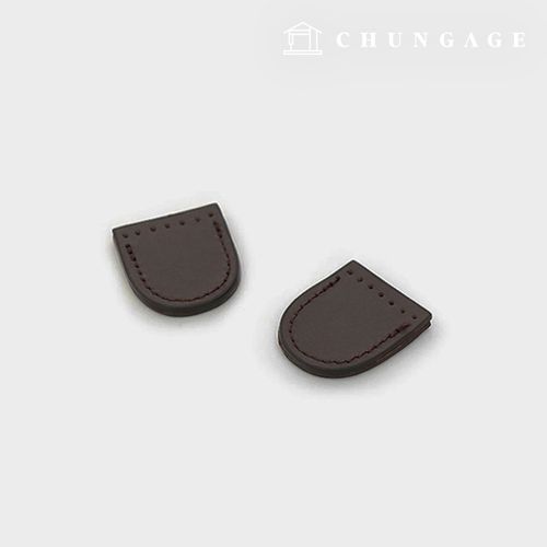 拉鍊式真皮鞋套，深棕色，1 雙，81856