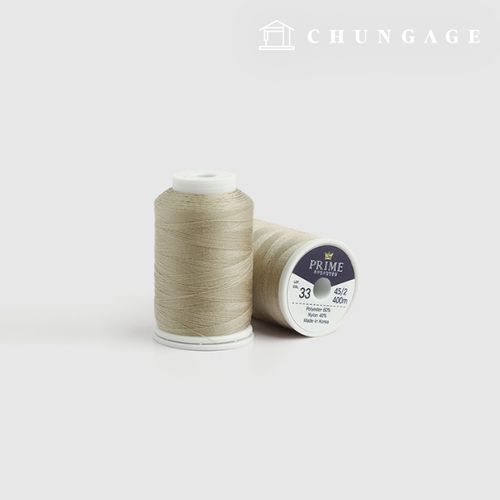 Koasa縫紉線 機用縫紉線 優質縫紉線 灰米色 43942