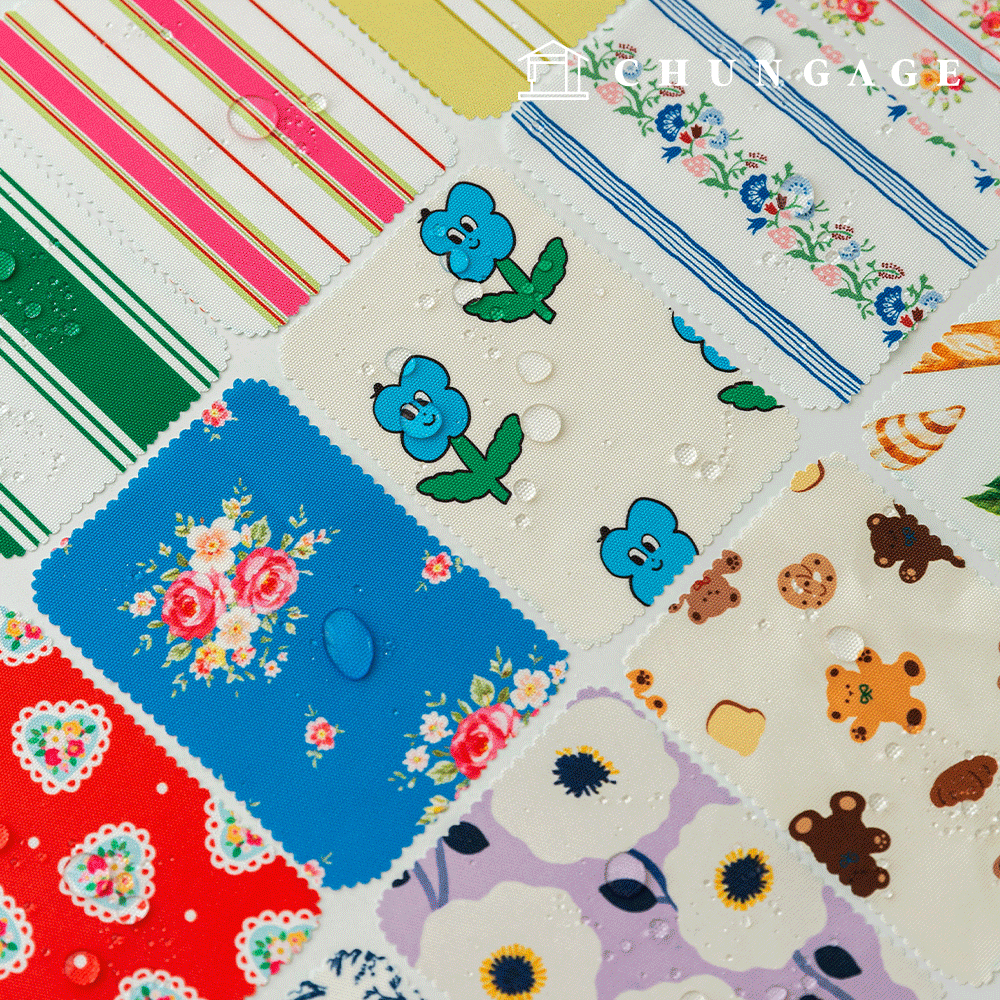 防水布 Poly Oxford DTP 600D 寬幅 防水布 Old/Old Floral Pattern 花卉圖案 寬幅