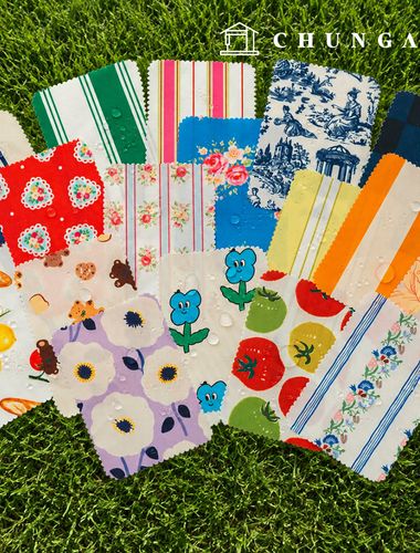 防水布 Poly Oxford DTP 600D 寬幅防水布 Old/Old Floral Pattern 花卉圖案