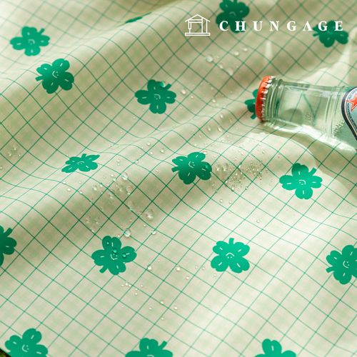 防水布 DTP 防水布 寬幅格紋 Lucky Clover W162