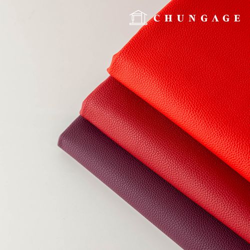 人造皮革布料、仿皮革、環保、純素、合成皮革、防水布料、高級皮革、紅色（3種）