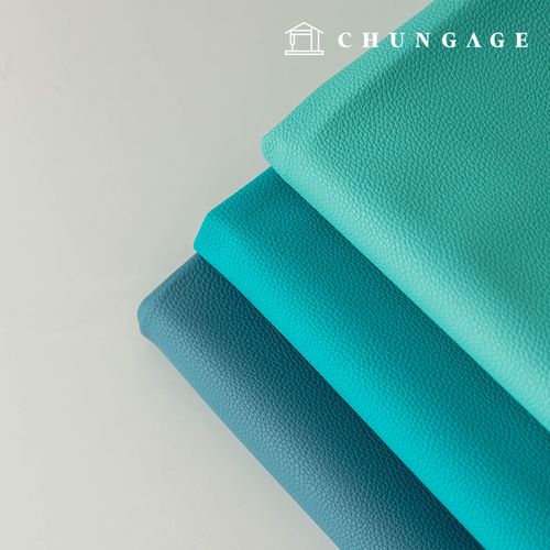 人造皮革布料、皮革布料、環保、純素、合成皮革、防水布料、高級皮革、天藍色（3種）