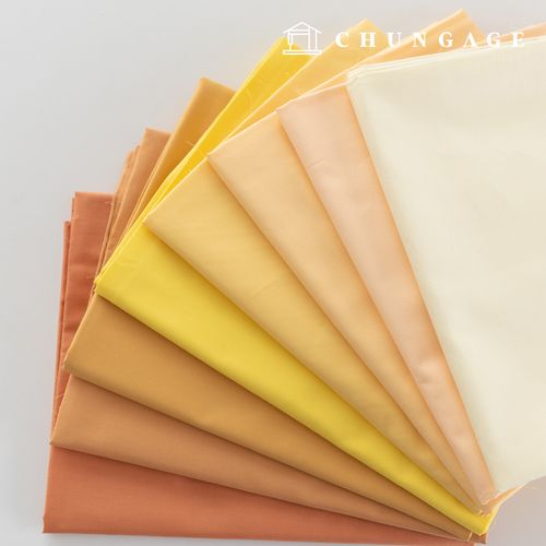 綿 布料 平紋布 尺寸 40cm 斜紋 Avello 黃色 8 種類型